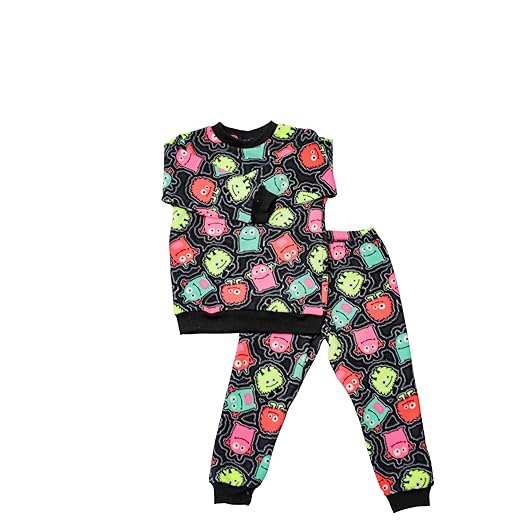 Conjunto Soft menina, manga longa, Pijama roupa infantil soft Petenatti, TAM. 00