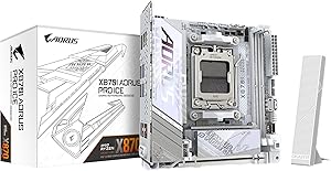 GIGABYTE X870I AORUS Pro Ice Motherboard – Compatible with AMD Ryzen 9000 series processors, VRM 8+2+1 Phases, up to 8400 …