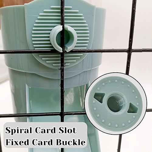 Miniatura 4 de Hamiledyi Botella de agua de conejo de 17 onzas, dispensador automático de agua colgante de conejo, cuenco de agua para chinchillas, comedero de