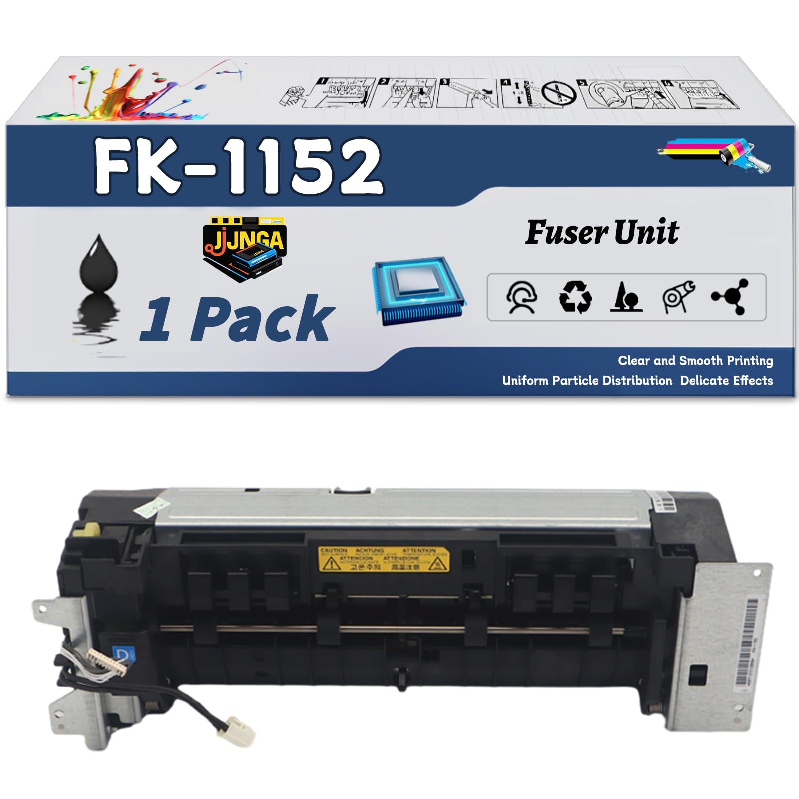 JJNGA Work for Kyocera ECOSYS M2040dn M2540dw M2635dw M2640idw P2040dw P2235dw Printers, Replacement for Kyocera FK-1152 Fuser Unit, Capacity of 100000 Pages (1 Pack Black)