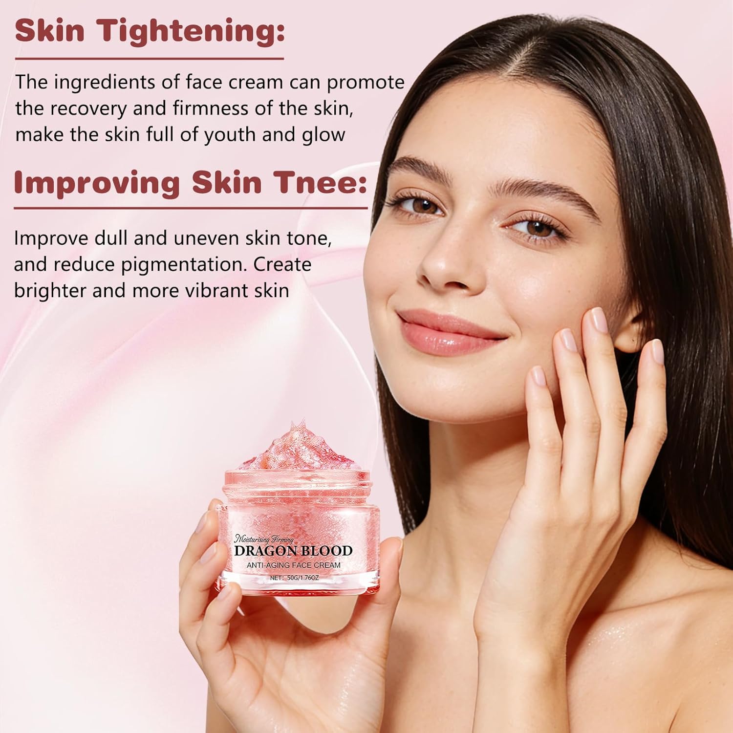 2PCS Dragon Blood Retinol Cream, Dragons Blood Easy Cream, Firming Anti Wrinkle Cream for Women Skincare, Deep Hydration,Moisturizer Nourishing Rejuvenating Cream for All Skin Types - Image 2