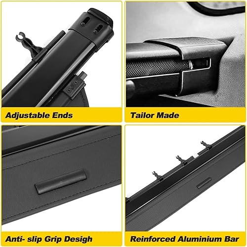 Miniatura 3 de Cubierta de carga de privacidad para maletero, compatible con Toyota RAV4 2006-2012, estante de almacenamiento de carga trasero retráctil para