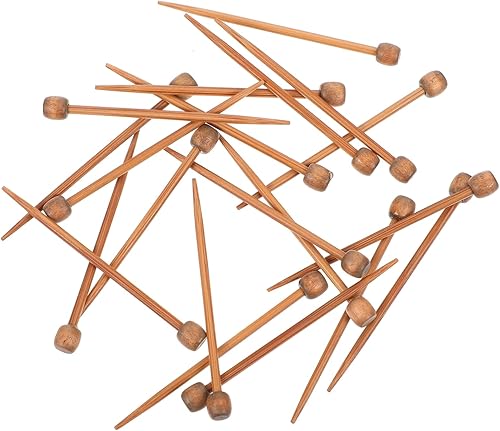 ULDIGI Broche de madera para tejer, 20 unidades, para proyectos de hilo, herramientas de material para manualidades y tejidos, 20 unidades