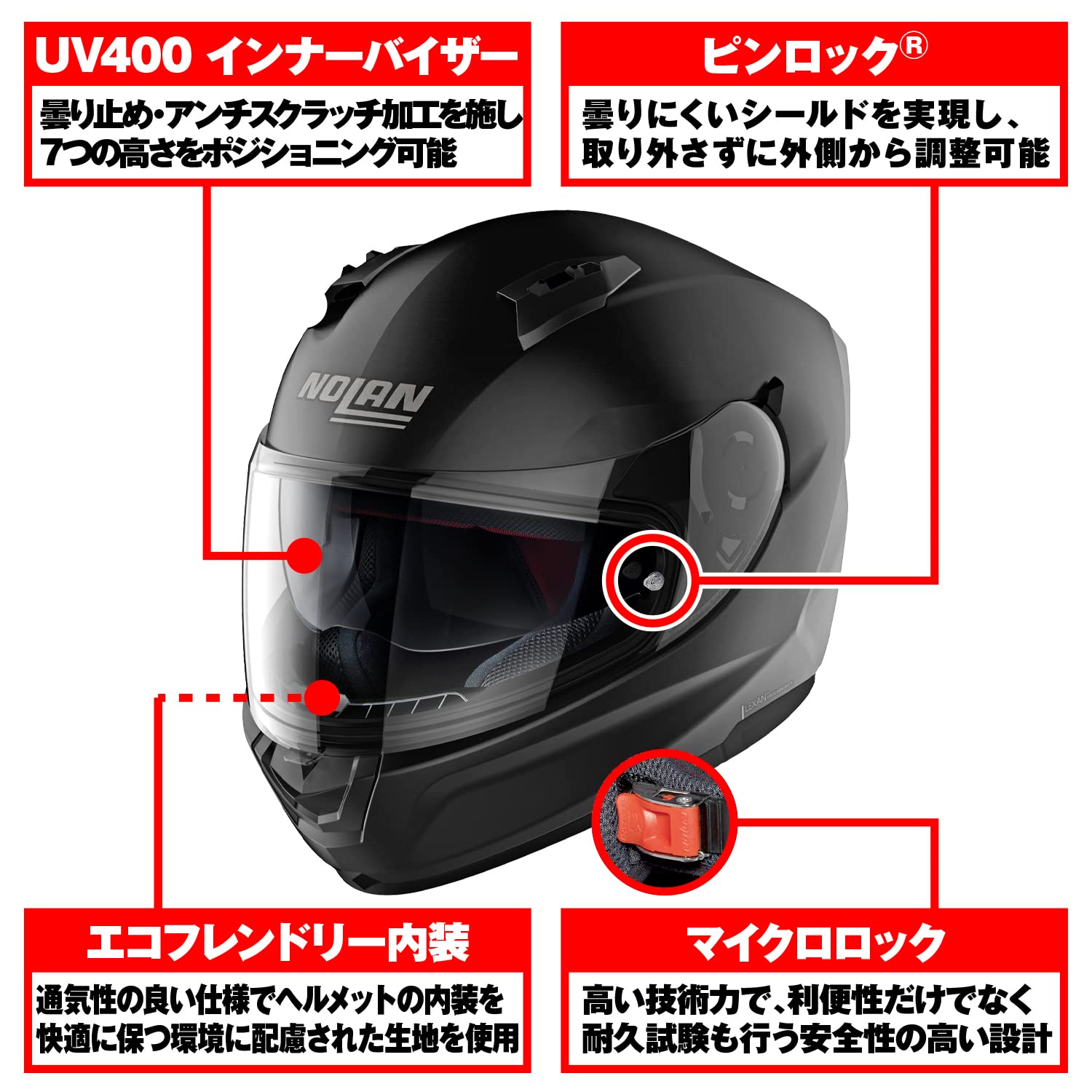Amazon | NOLAN(ノーラン) 【国内正規品】 バイク用 ヘルメット フル 