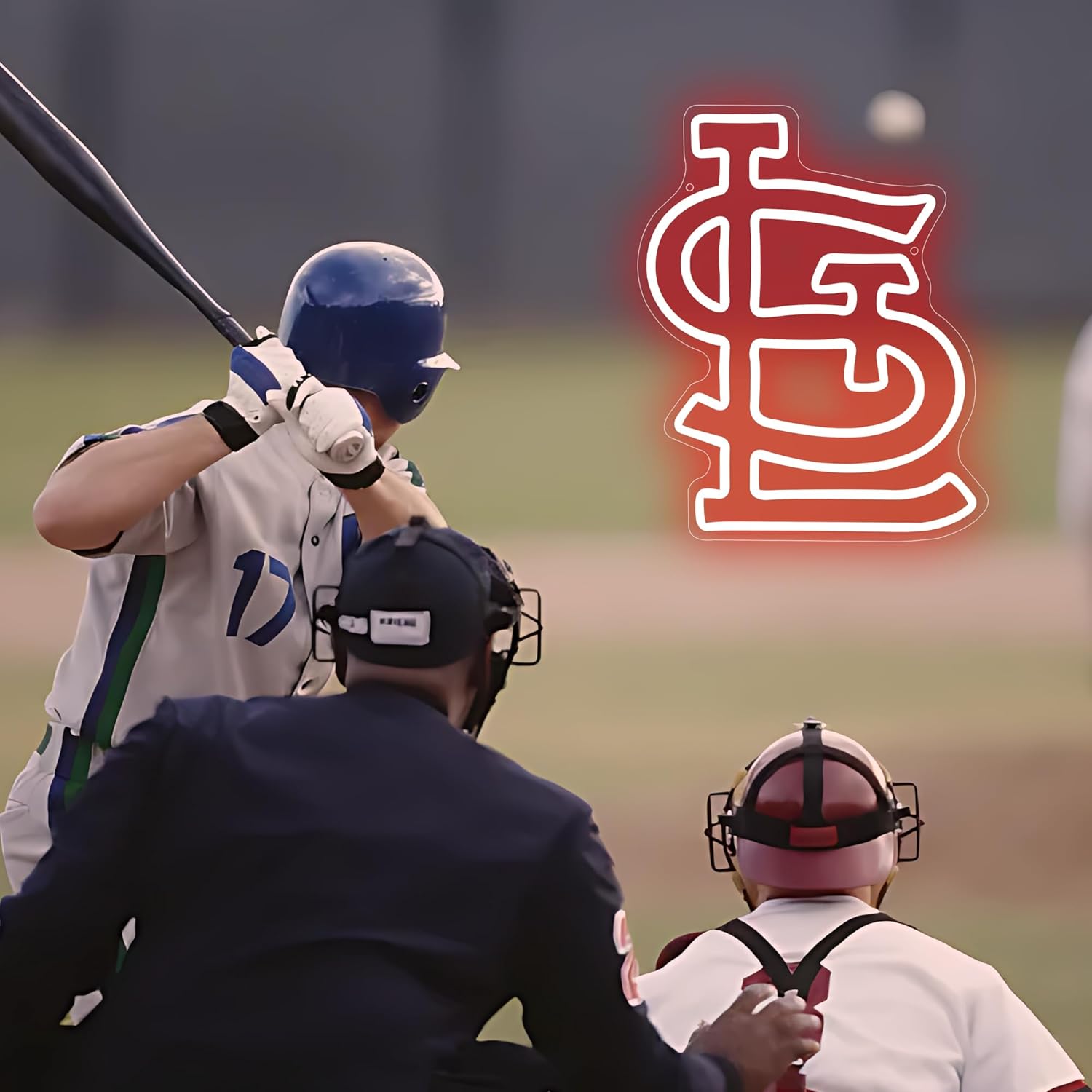 Baseball Neon Sign for Wall Decor Baseball Neon Light Baseball Sports LED Neon Signs for Man Cave,Club,Bar Pub,Party,Birthday Christmas Gifts for Man,Boys,Fans,Size 13.8 * 11.1inch(FMXD241) Cardinals-Red