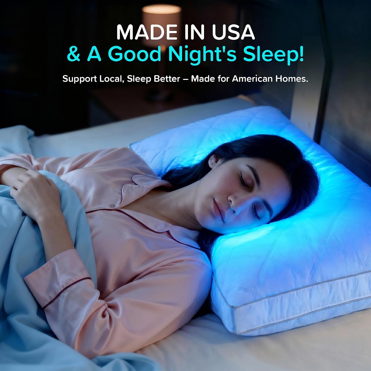 puredown® Made in USA Goose Feather Down Gusseted Pillows, 100% Cotton Cover, Pillows Standard Size Set of 2, Luxury Hotel Gusseted Bed Pillows for Sleeping