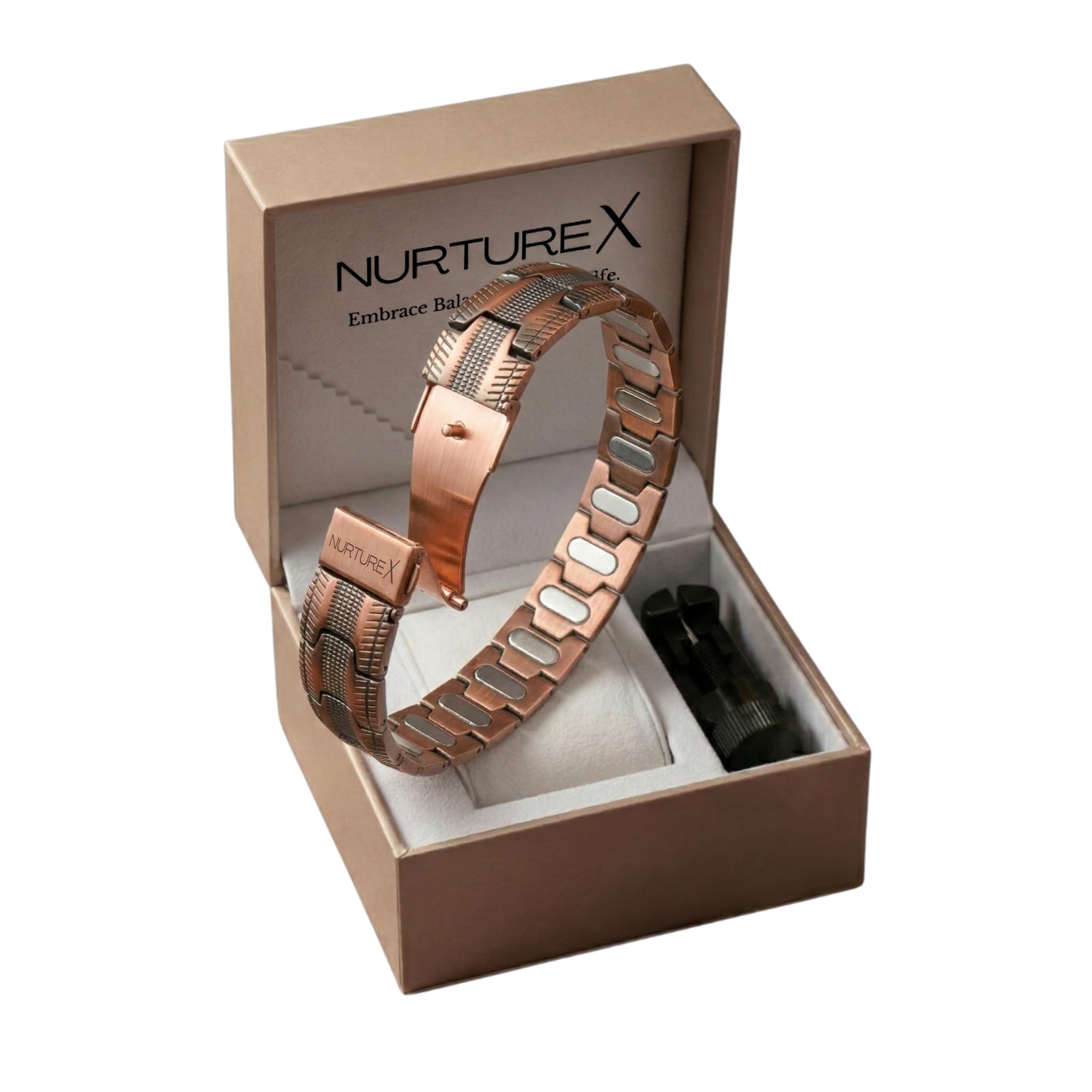Adjustable Pure Magnetic Bracelet for Men &amp; Women Strong 10k Gauss