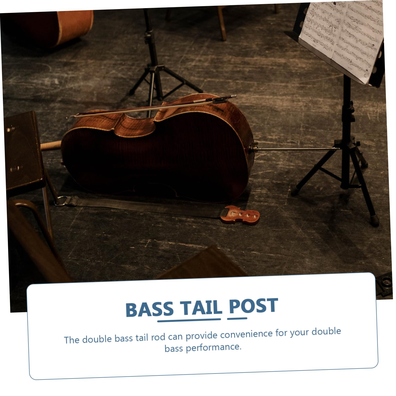 VICASKY End Pin for Double Bass Rod Bass Endpin Holder Cello Bass Rock Stop Bass Endpin Protect