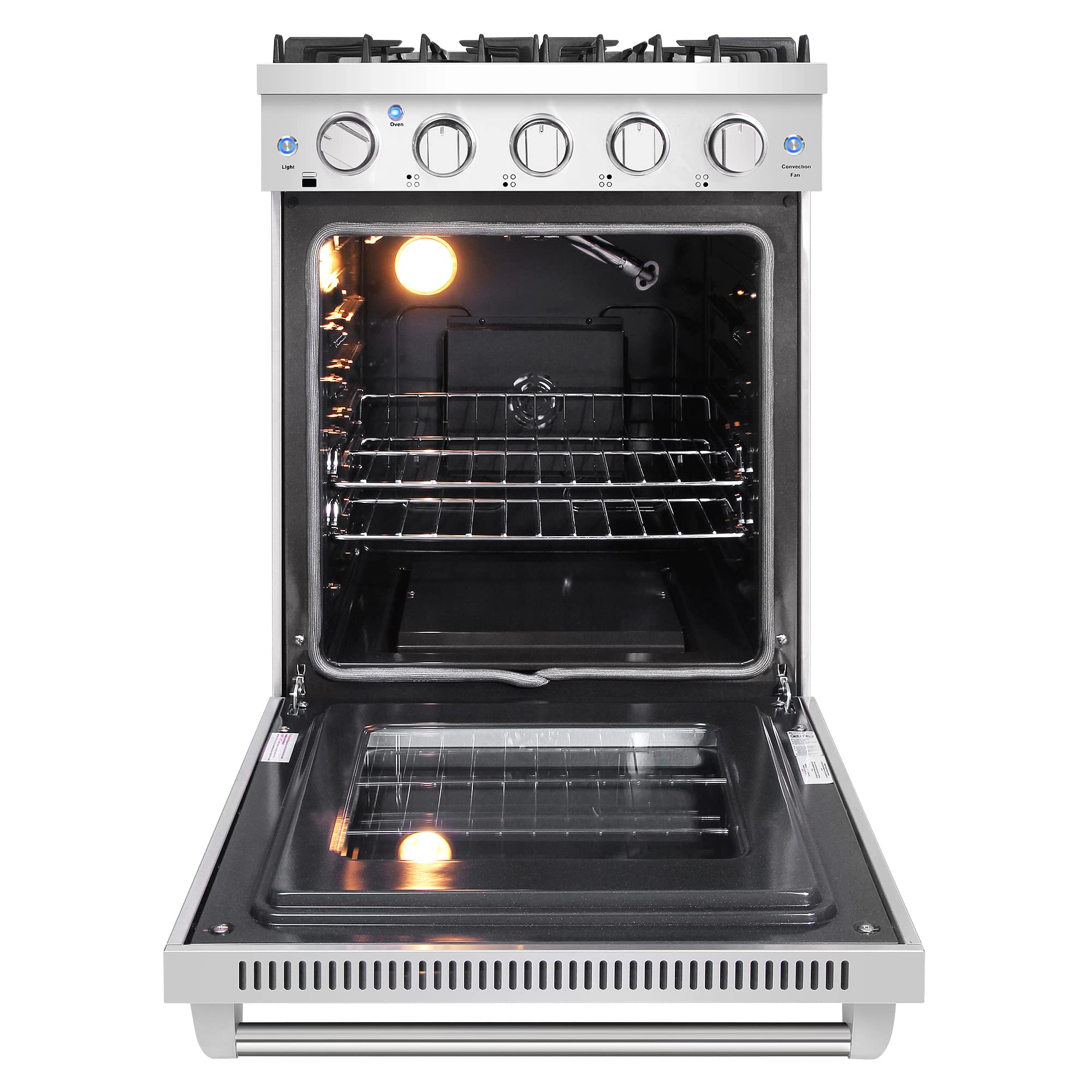 Buy COSMO COSEPGR244 24 in. SlideIn Freestanding Gas Range with 4
