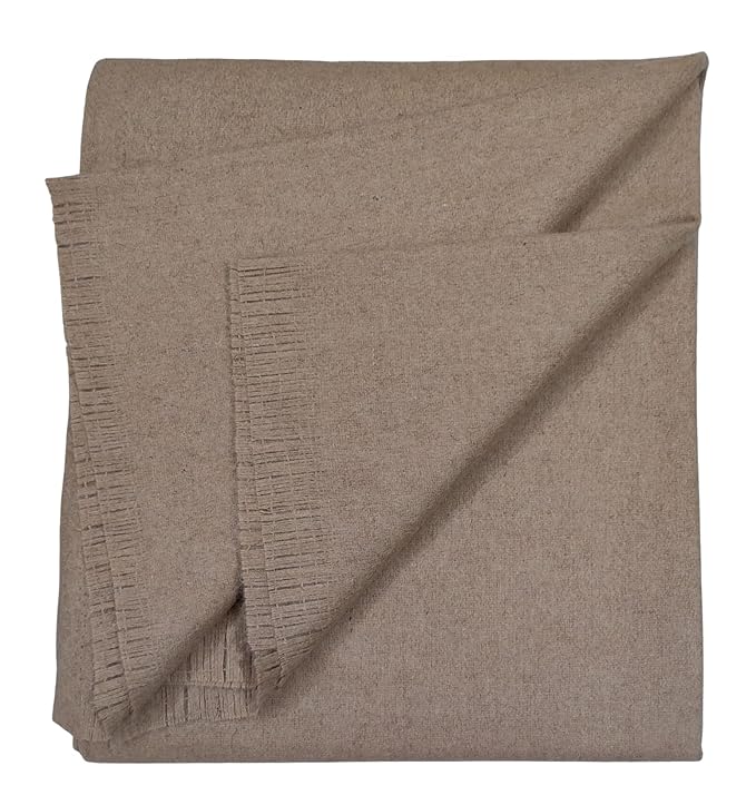 Arvore Bunkaar Handloom Woollen Very Warm Thick and Heavy Plain Lohi/Shawl/Blanket (56