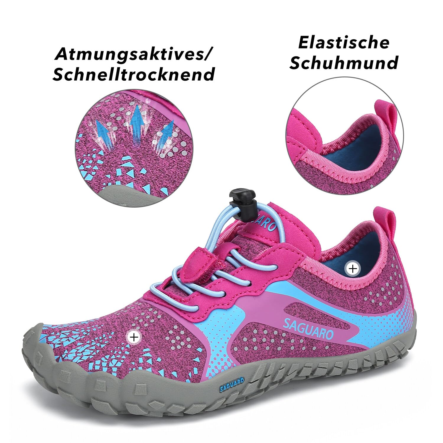 SAGUARO Barefoot Shoes Bambini Traspiranti Scarpe Barefoot Ragazzi Ragazze Scarpe Minimaliste Gr.24-36