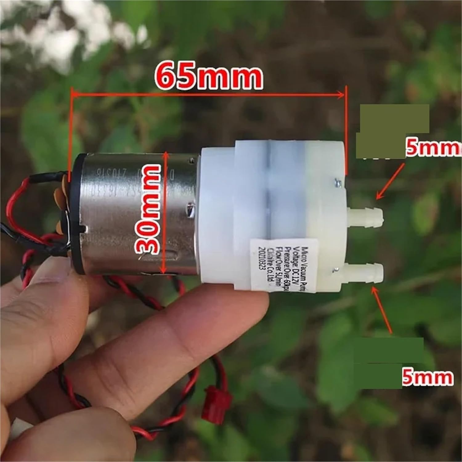 DC 12V Mini 32MM RK-095SA Motor Air Oxygen Pump DIY Inflator Aquarium Fish Tank