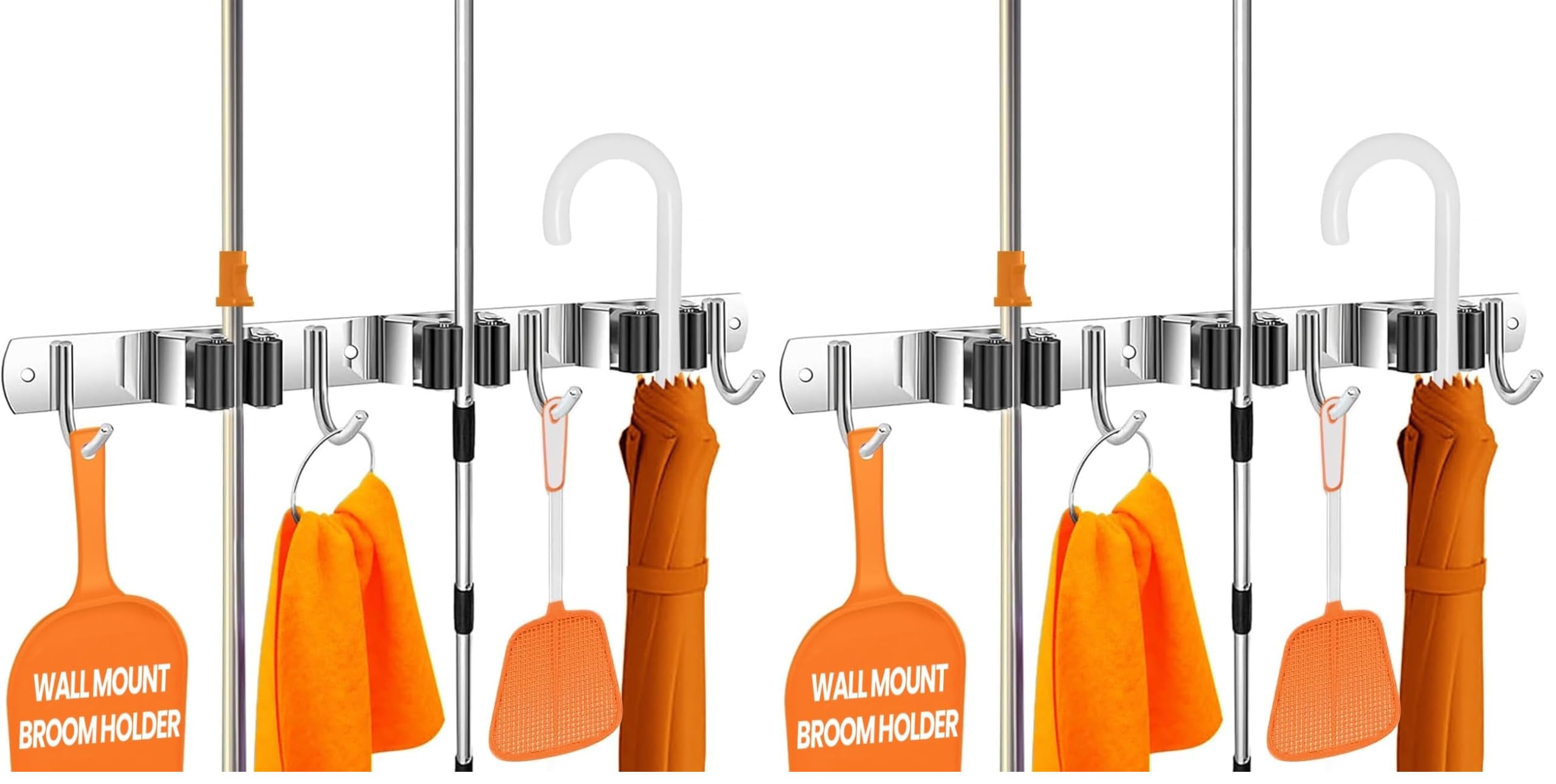 Mop and Broom Holder - Clear Cleaning Clutter and Reclaim Your Space — Amazon image 10