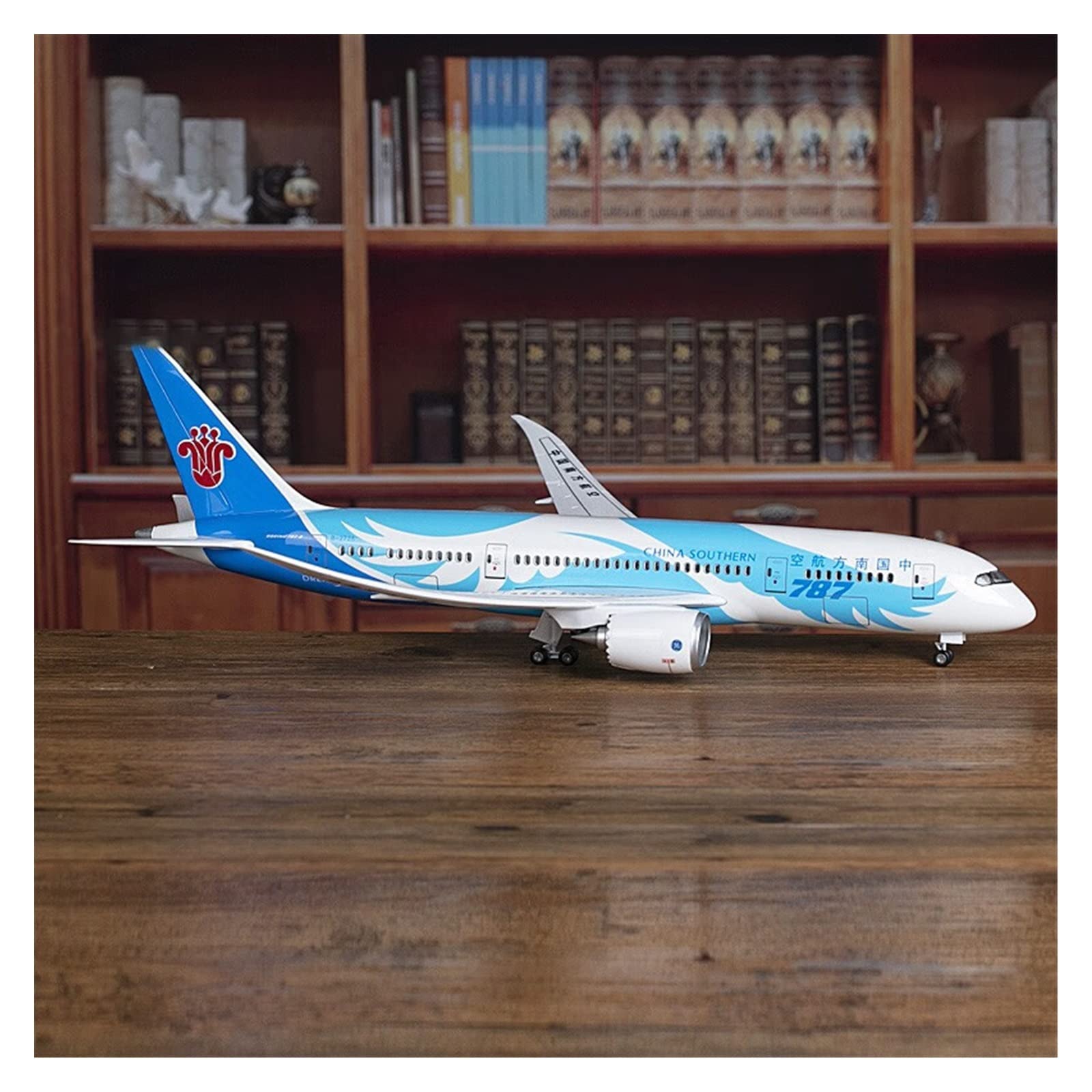 XJBTBA 1 130 Pasuje do Southern Airlines Boeing 787 Samolot Odlew ze stopu Model kolekcjonerski samolot Prezent Miniaturowy zestaw hobbystyczny (wersja standardowa (bez świateł))