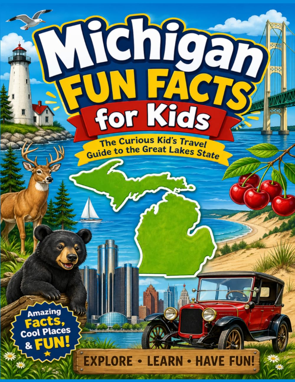 Michigan Fun Facts for Kids: The Curious Kid’s Travel Guide to the Great Lakes State (The 50 States Fun Facts for Kids Series)