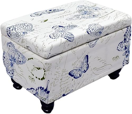 KRFOONN Fundas otomanas rectangulares, elásticas, plegables, de almacenamiento, para banco otomano, con impresión, para reposapiés, protector de