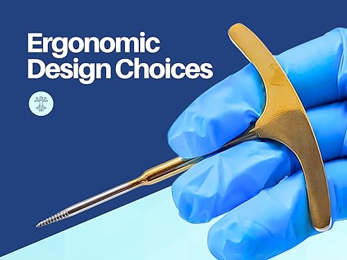 Miniatura 6 de ARTMAN INSTRUMENTS Elevador de tornillo de extracción de raíces dentales para raíces delanteras, mango ergonómico, herramienta dental para cirugía