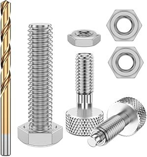 Packout Handle Release Pins Kit, Packout Handle Quick Release Pins for Milwaukee, Packout Tool Box Handle Removal, Hand Retractable Spring Plunger Stainless Steel M6 Quick Release Pins with Bolt and Drill Bit