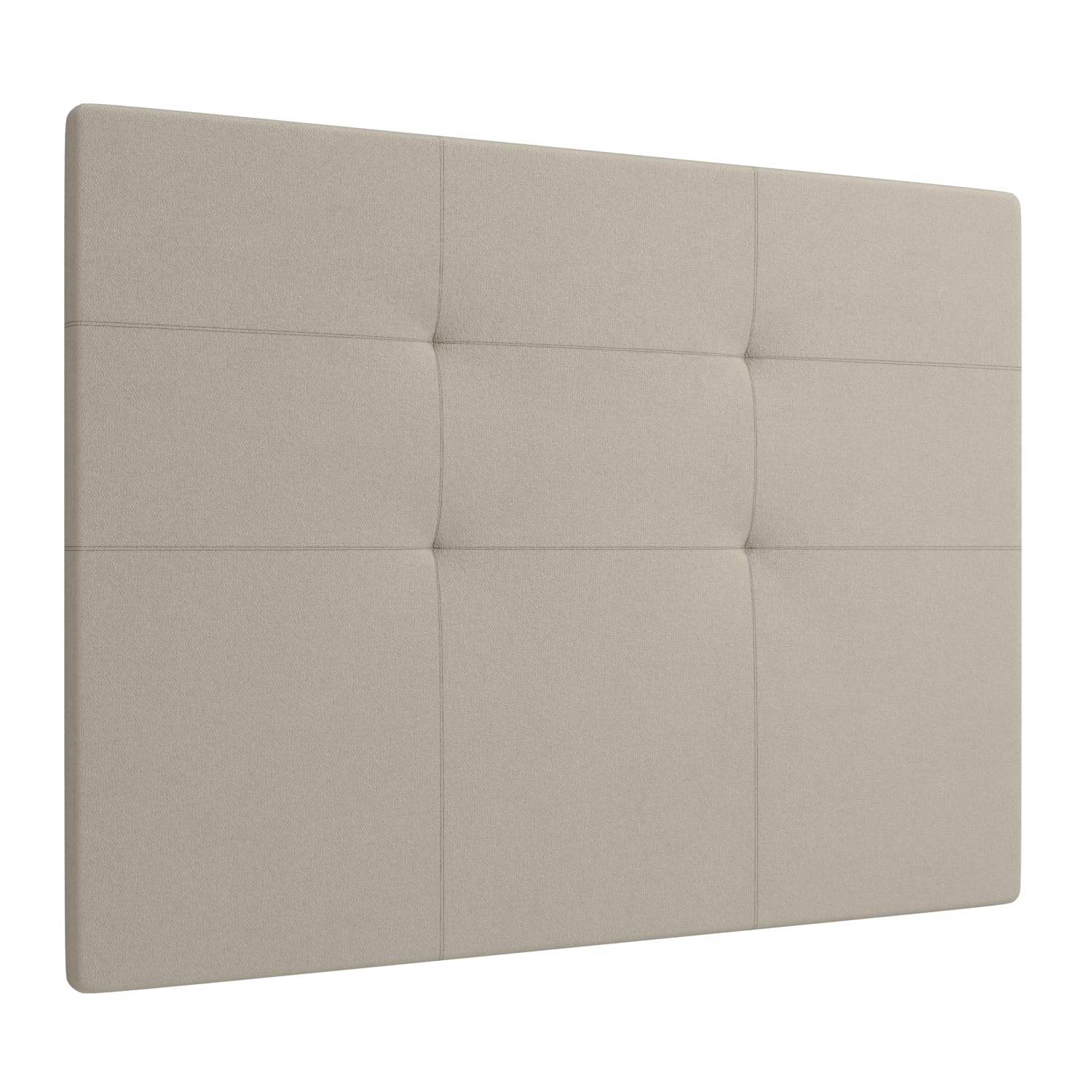 LA WEB DEL COLCHON Cabezal Cama Andrea Tapizado Acolchado 8 cm con Fijación a Pared – Cabecero de Cama Suave y Elegante – Cama de 80 (90 x 70 cms) Blanco Polipiel – Cabeceros Acolchados — view 52