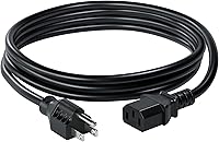 C2G 6ft 18 AWG Premium Replacement Power Cord for PC Monitor TV Printer - Durable TAA Compliant AC Cable