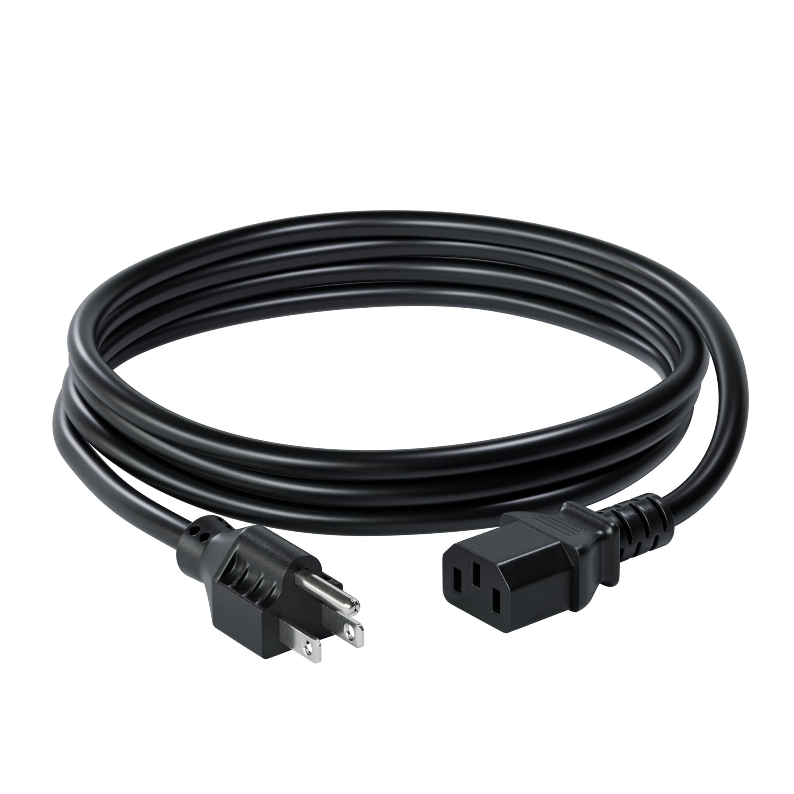 C2G 6FT Premium Replacement AC Power Cord - Durable Power Cable for TV, Computer, Monitor, Appliance & More (24240), Pack of 1