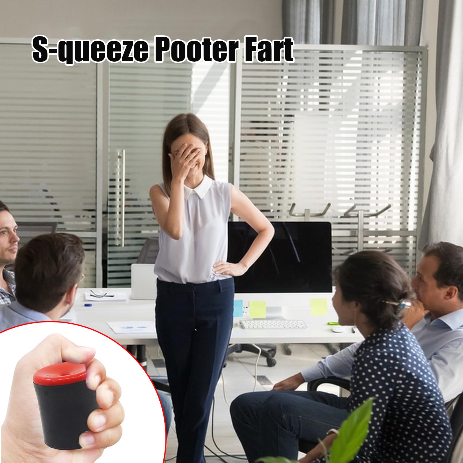2 Pezzi Squeeze Fart Machine in Morbida 4,4 cm Fart Machine, Novelty Squeeze Pooters Fart Machine, Giocattolo scoreggiatrice Portatile con Realistico