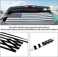 Vista 4 de Aunginsy Adhesivo para panel de vidrio para ventana trasera, compatible con Toyota Tundra 2007-2021, panel de ventana de puerta trasera