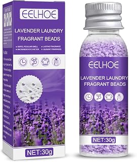 Lavender Laundry Beads Freshener Lasting Fragrance Scent Laundry Beads Scent Boosters Bead for Freshs Cleans Easy to Use Lavender Laundry Beads Scent Boosters Beads for Washer Calm