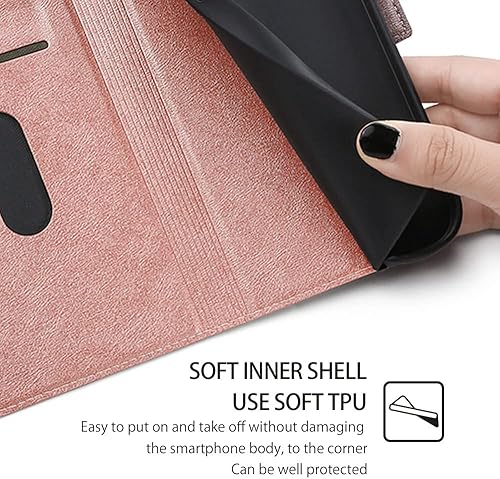 Miniatura 7 de Fansipro Phone Cover Wallet Folio Case for XIAOMI REDMI K40 PRO, Premium PU Leather Slim Fit Cover for REDMI K40 PRO, 1 Card Slot, Handy, Golden