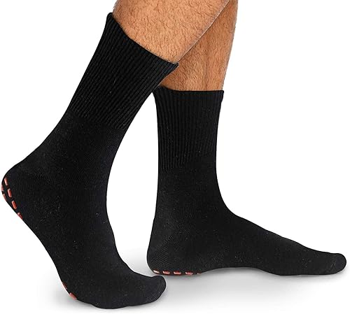 Miniatura 3 de NOVAYARD 5 pares de calcetines antideslizantes para hospitales diabéticos antideslizantes calcetines hombres mujeres