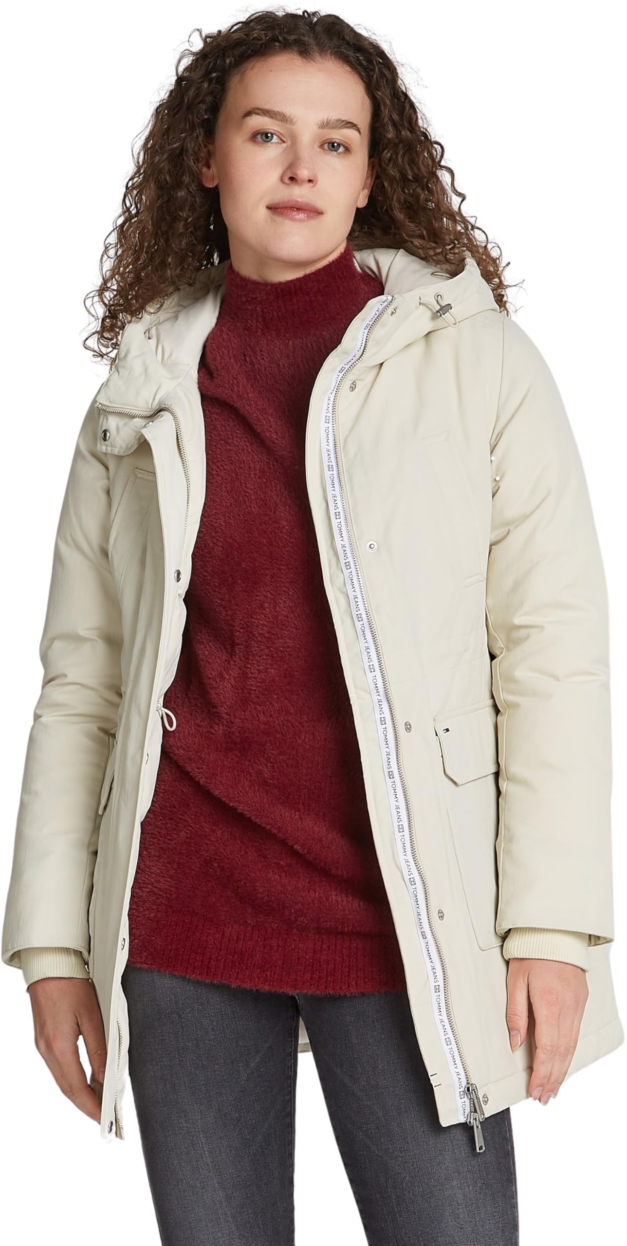 Tommy Jeans Donna Parka con Cappuccio