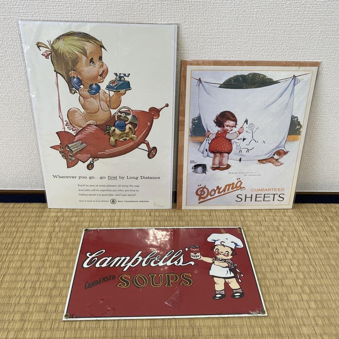 Amazon.co.jp: Campbell ブリキ看板、ポスター : Toys & Games
