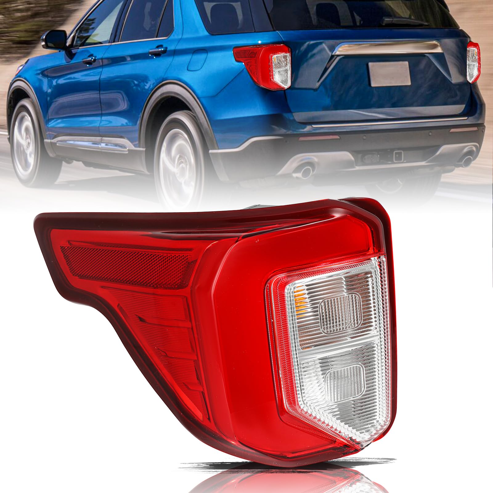 Aosky LED Tail Light Assembly for 2020-24 Ford Explorer