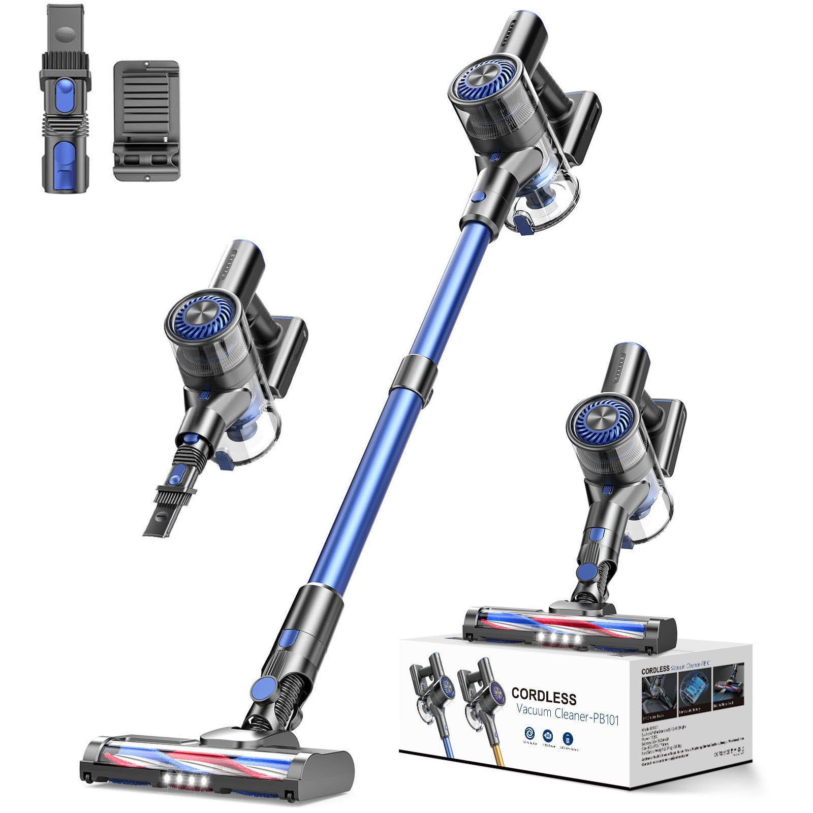 Brand Name: Cordless Vacuum with 80000 RPM Motor, 40 Min Runtime