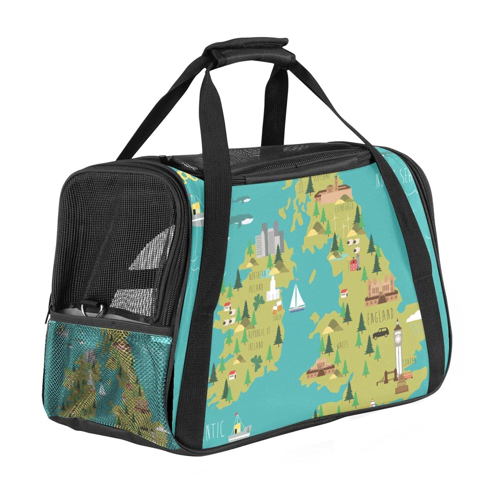 Bolsa de transporte para mascotas Bennigiry de diseño suave y seguro