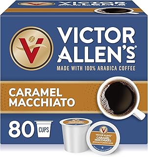 Caramel Macchiato Flavored, 80 Count, Medium Roast, Single Serve Coffee Pods for Keurig K-Cup Brewers