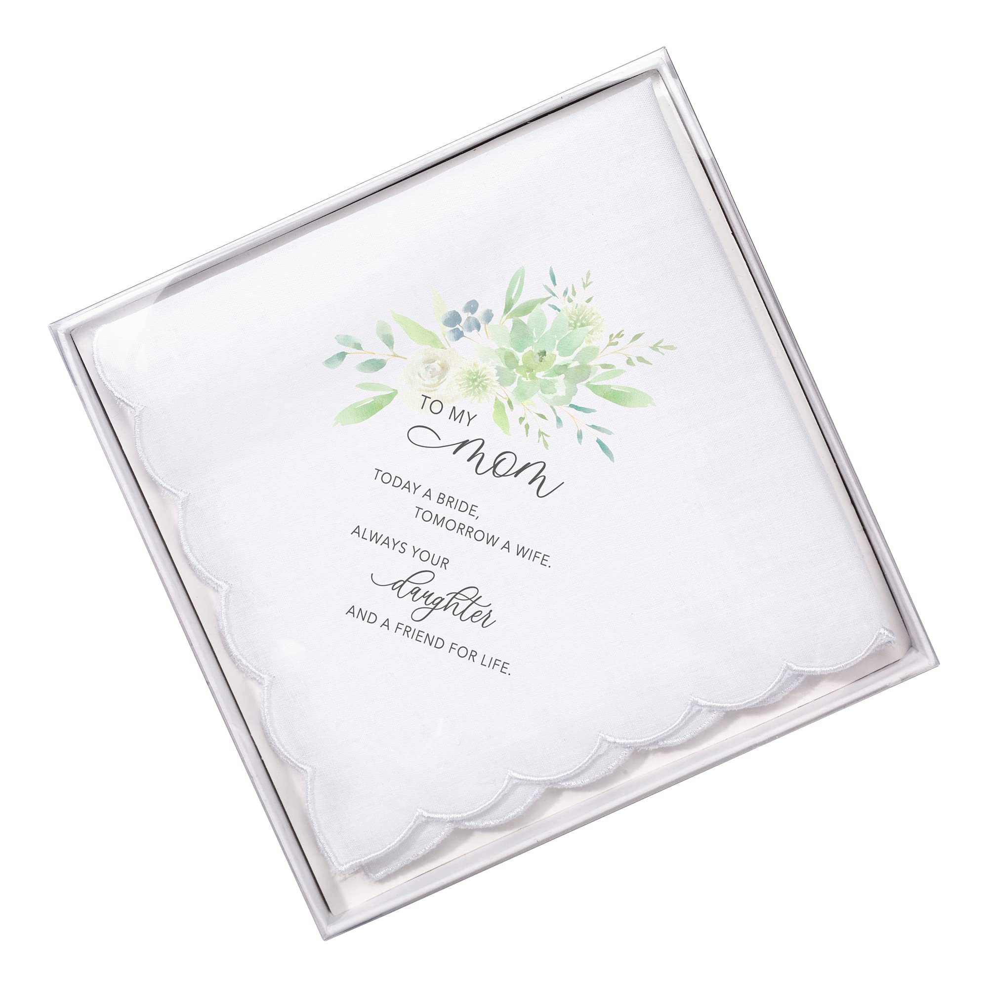 Lillian Rose Mom Wedding Keepsake Hankie, One Size, White