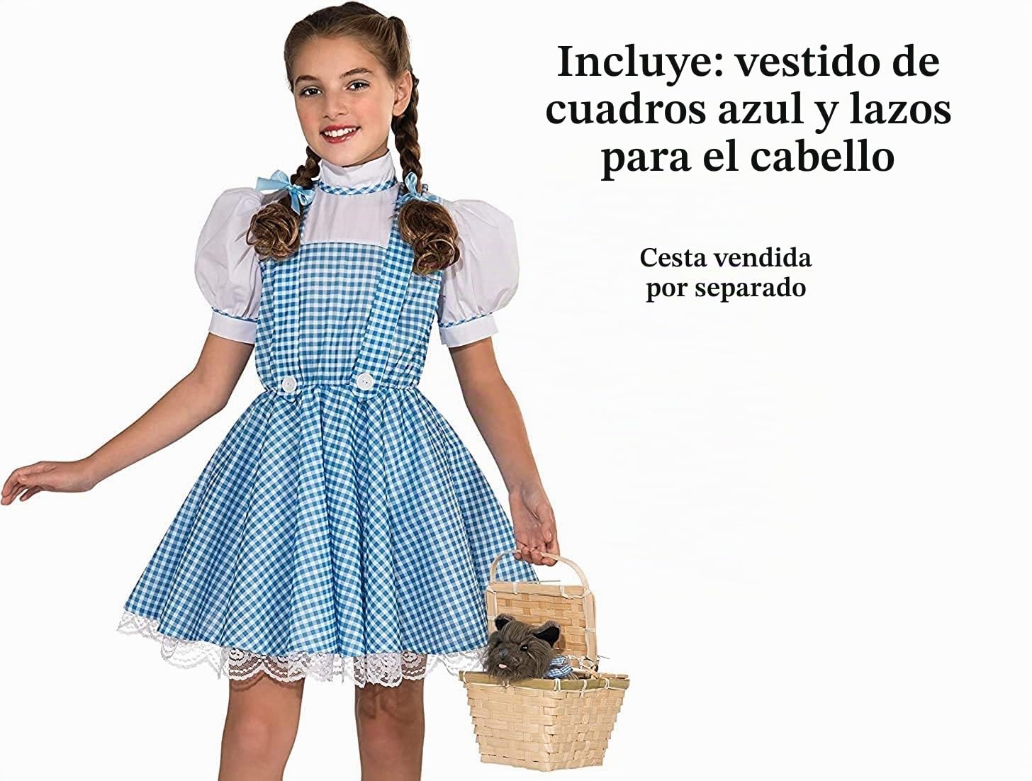 Rubies - Disfraz infantil deluxe de Dorothy Edición 75 aniversario, talla grande, L