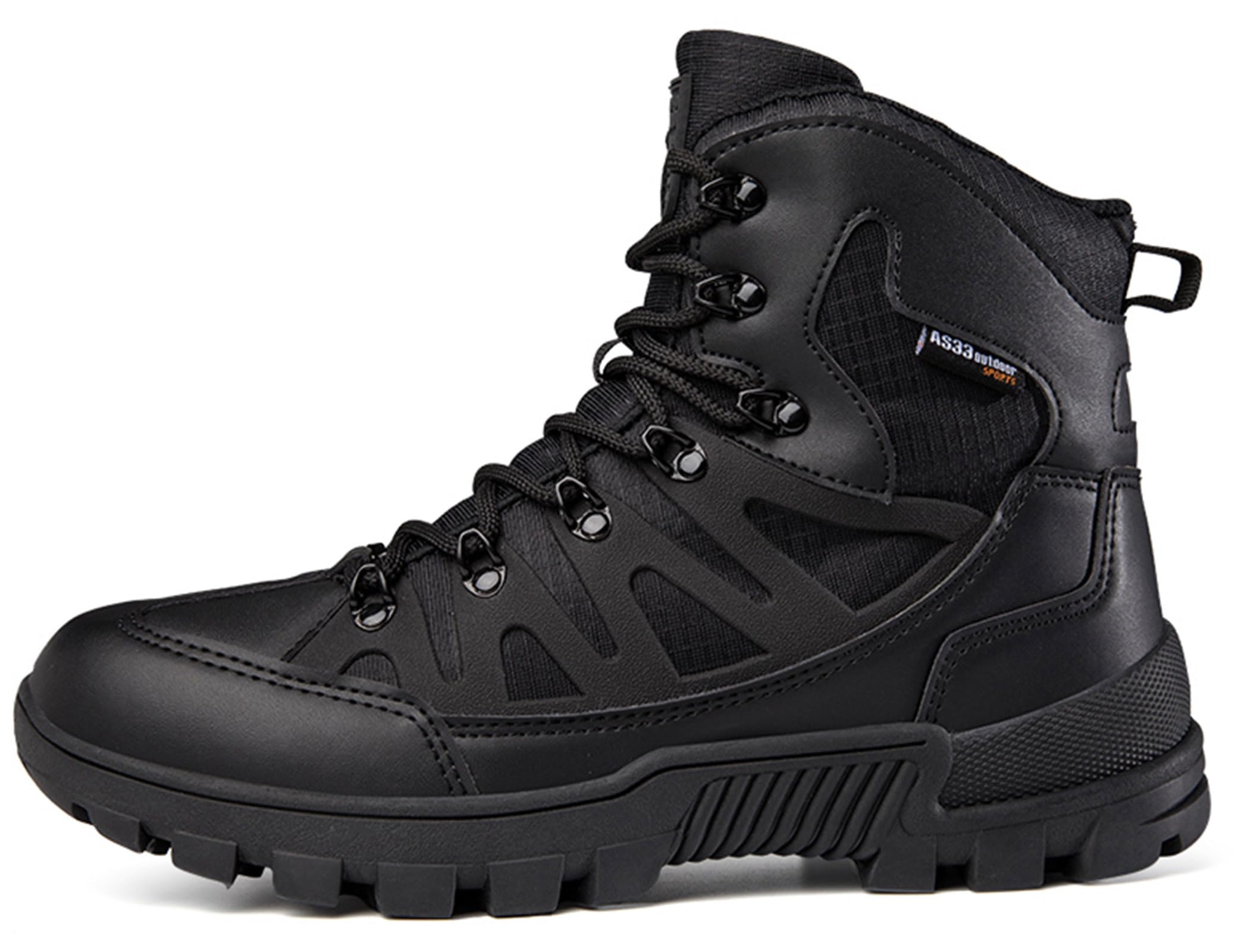 AS33 Herren militärische Taktische Kampfstiefel Verschleißfeste wasserdichte Wüsten Schuhe Außenbereich Einsatzstiefel Rutschfeste Camping Trekking Wander Stiefel