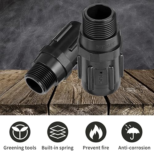 Miniatura 7 de Piezas de riego por goteo Reguladores de presión Reguladores de presión de manguera Sistema de riego por goteo 25PSI Reductor de presión Válvula de