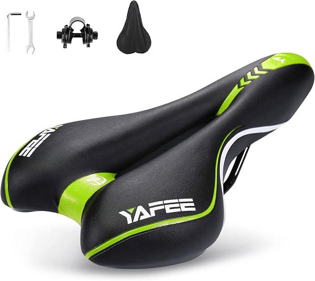 ENJOHOS Bike Saddle,Mountain Bike Saddle Waterproof,Bike Seat, Bicycle Cushion Suitable for MTB Mountain Bike,Folding Bike,Road Bike