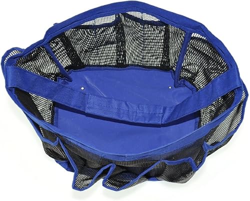 Miniatura 7 de eoocvt Organizador de ducha de malla, 8 bolsillos, de secado rápido, bolsa de aseo para baño, organizador de ducha, accesorios (negro)