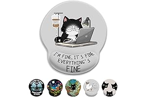 Adorable Mousepad with Ergonomic Wrist Rest