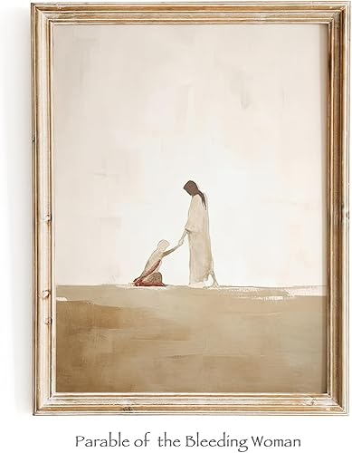 Vista 26 de Set of 4 Bible Story Wall Art, Christian Wall Art, Jesus Wall Decor, Christian Wall Decor, Scripture Wall Art, Christian Gifts for Women