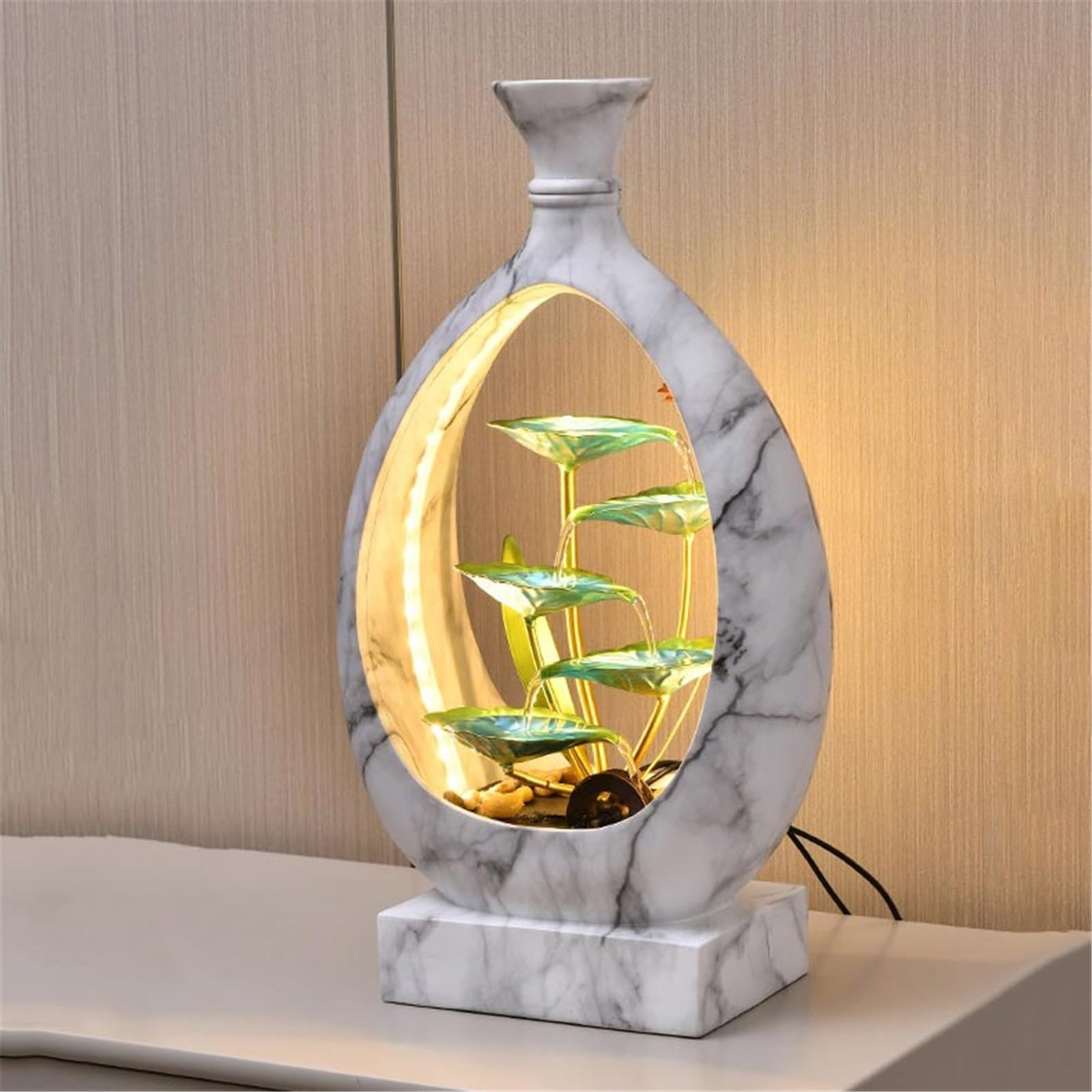 Fuentes de Mesa Fuentes de Escritorio Adornos Agua Corriente for el hogar