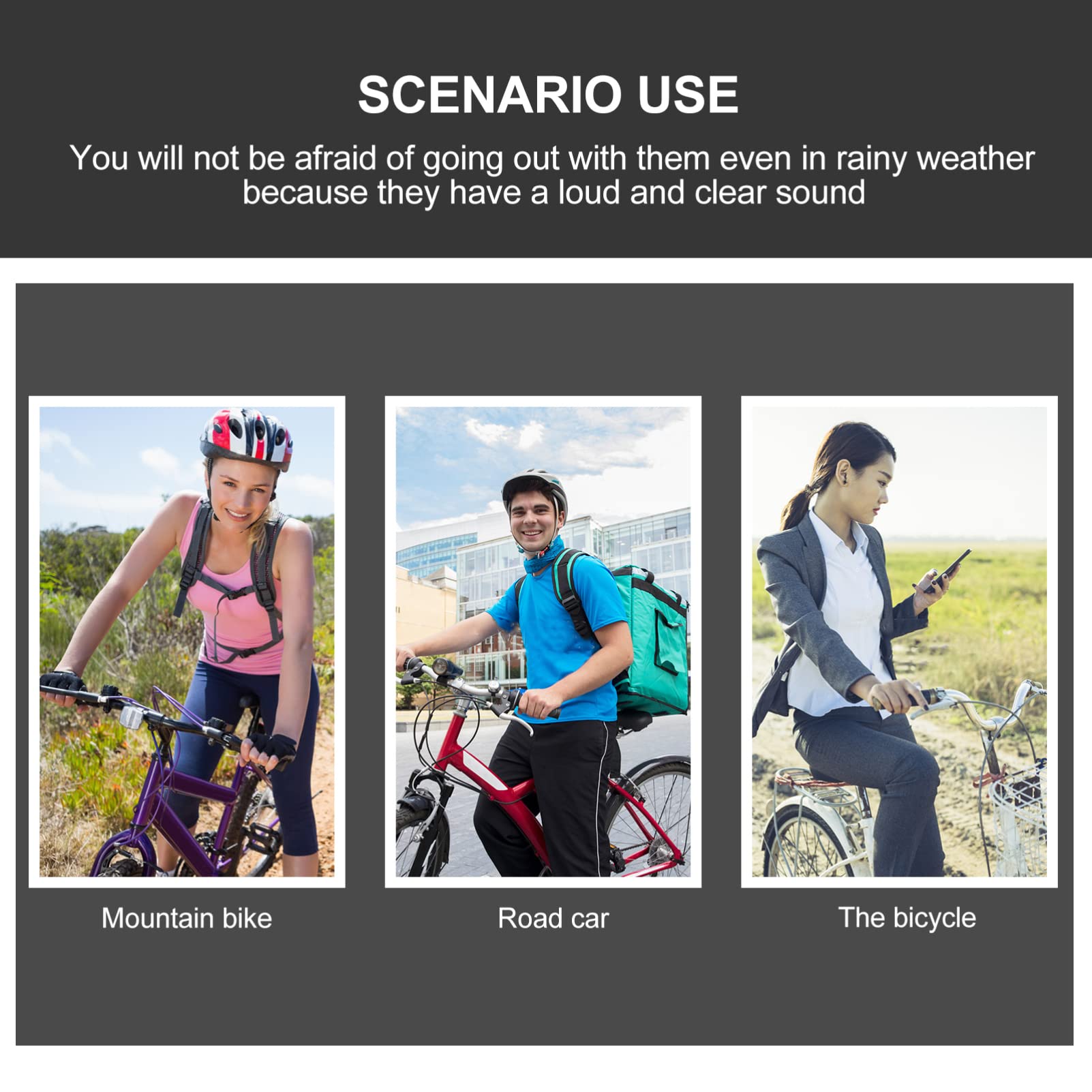 BESPORTBLE Lot De 5 Sonnettes De Vélo Électriques Pliables pour Enfants Klaxon Électronique Sonnette De Guidon Fournitures Universelles pour Vélo