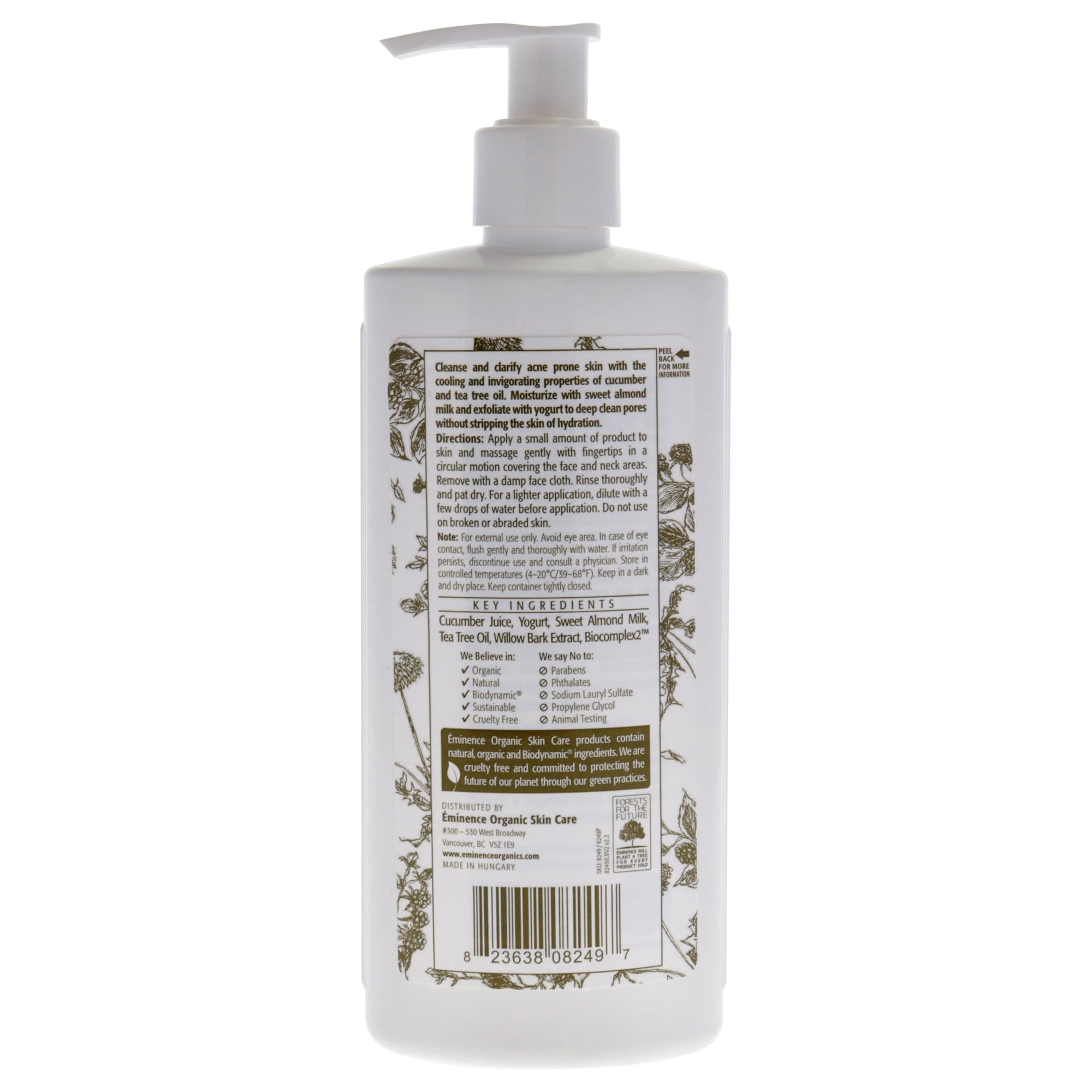 Amazon.com: Eminence Clear Skin Probiotic Cleanser, 8.4 Ounce