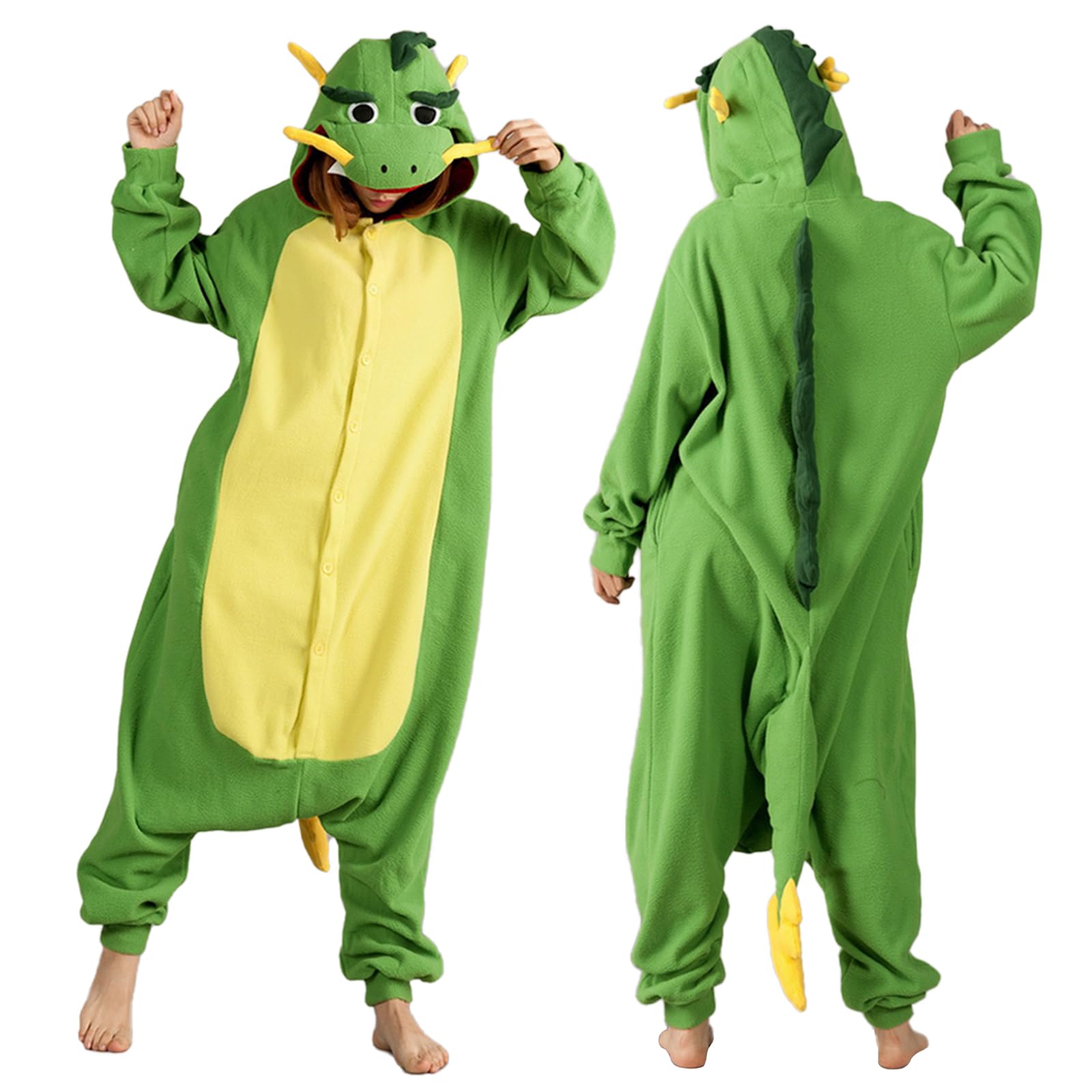 Kostiumy smoka dla kobiet i mężczyzn, zwierzę, jednoczęściowy kostium na karnawał, Halloween, fantazyjne stroje, jednoczęściowa piżama, dinozaur, hipopotam, wół, na imprezę, odgrywanie ról, cosplay