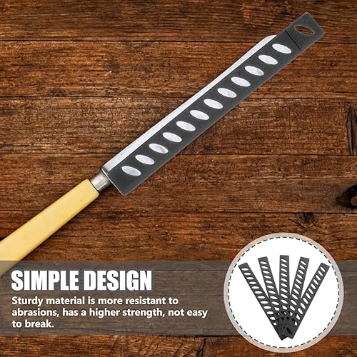Miniatura 8 de EXCEART Protectores de cuchillos, protectores de cuchillas, cubiertas de plástico para cortadores de cocina, fundas de protección de cuchillas y