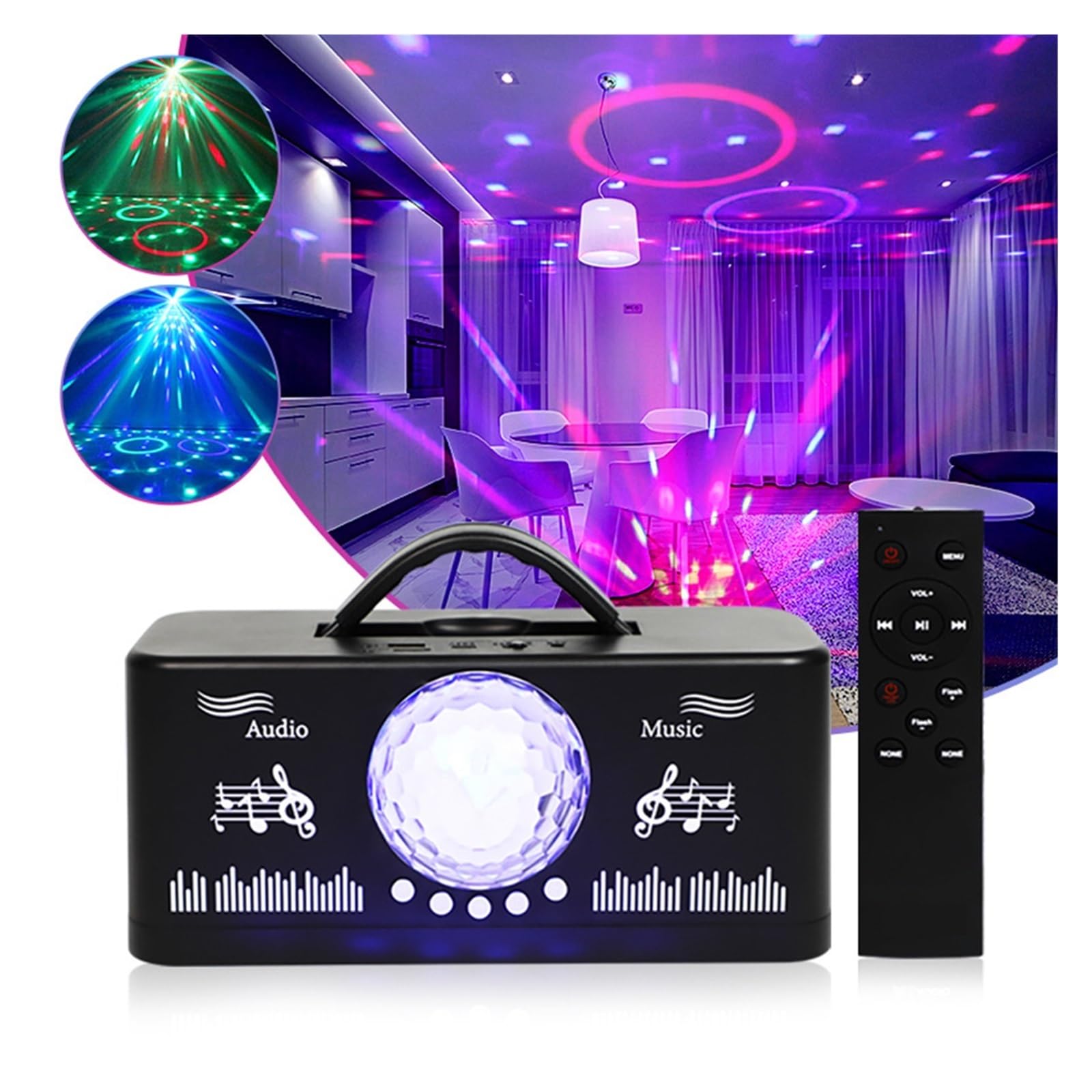 di altoparlanti for DJ da palco USB portatile ricaricabile con lampada festa all'aperto for matrimoni supporto for sfera magica discoteca RGB Per feste e club